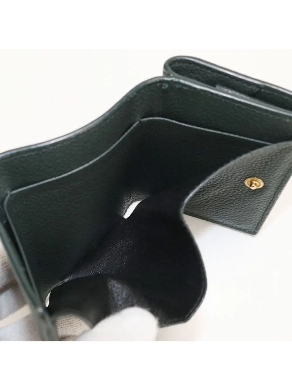Saint Laurent Tiny Wallet Origami Trifold Leather - Picture 5 of 9